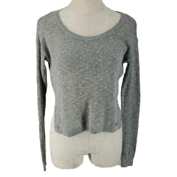 Abercrombie and Fitch Women's Light‎ Weight Pullover Grey Hi Low Knit Sweater XS - Picture 1 of 7